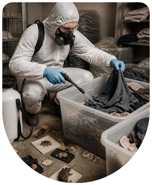 Профессиональная дератизация одежды от вредителей в Орле
