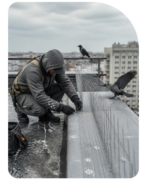 Защита от ворон под ключ в Орле по цене от 5062 р. | Сенат-Орл